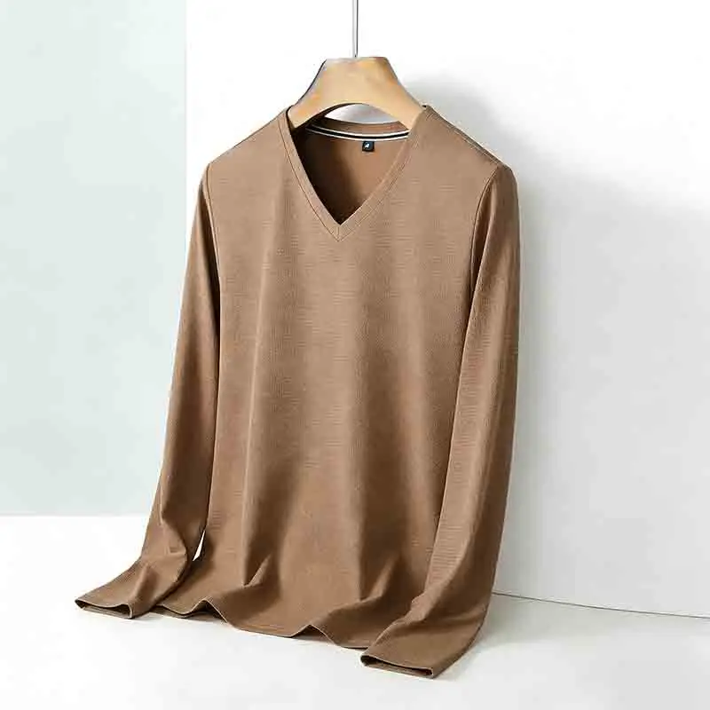 Pull en tricot à col en V gris - Golf Tees avis et prix