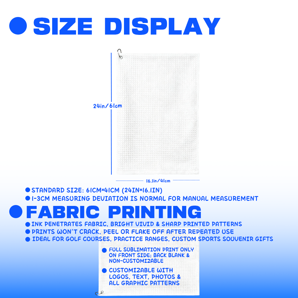Serviette de golf personnalisé - Golf Towel avis et prix